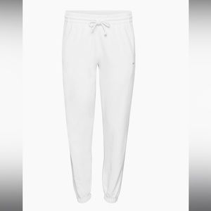 Aritzia TNA White Boyfriend Sweatpants